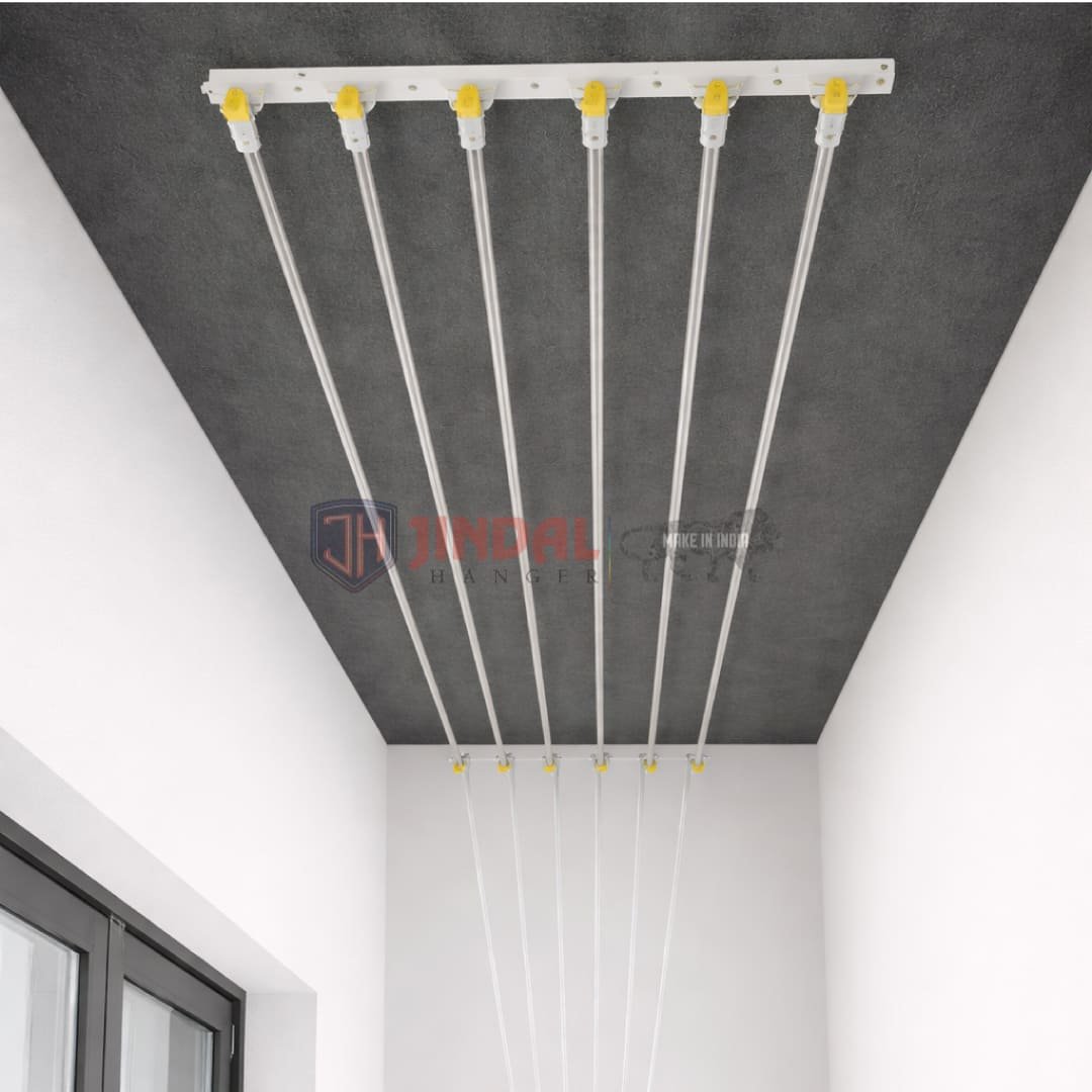deluxe-ceiling-mounted-pulley-cloth-hanger-7ft-bangalore